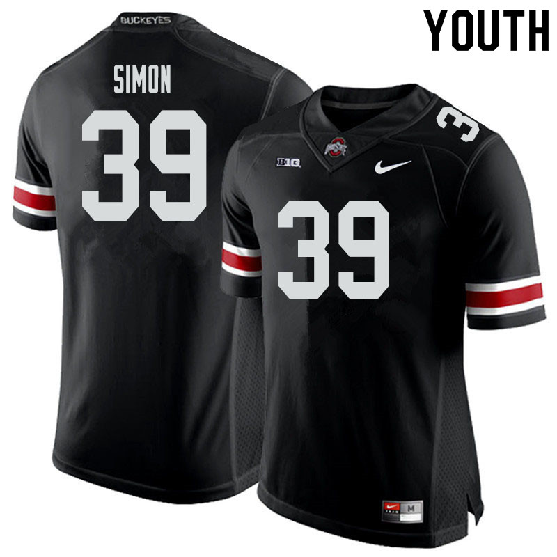 Youth #39 Cody Simon Ohio State Buckeyes College Football Jerseys Sale-Black